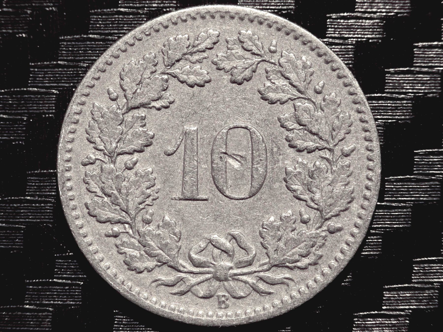 Tutti le monete: 1897 - 10 cts. 0.50 Mio.!!! 2.97gr!!! – Usato da Courgenay venduto da ZubR237 1