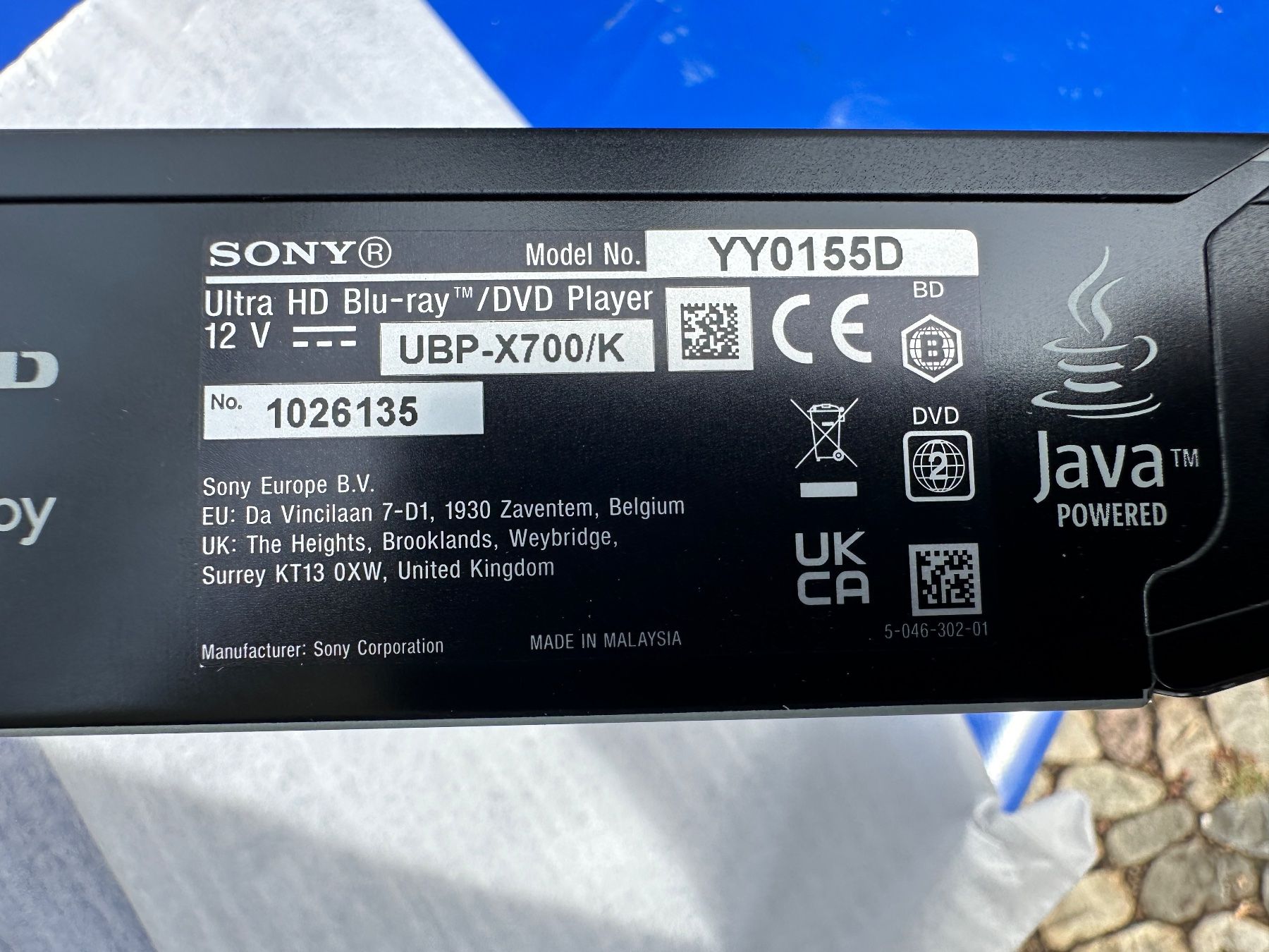 Sony Audio- & Mediensysteme: Sony X700/K HD Blue-ray DVD Player – Gebraucht aus Zürich von atlantis77 4