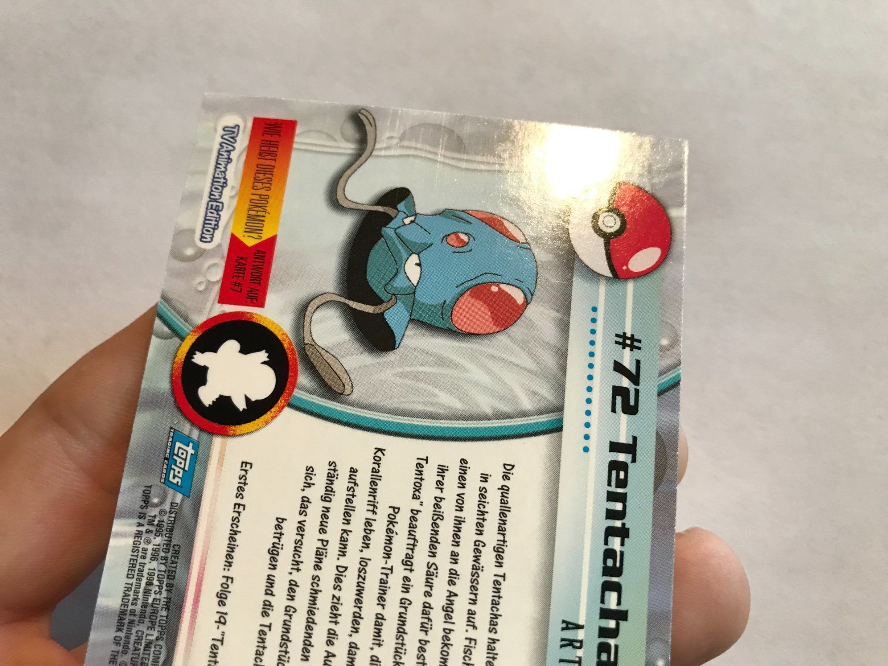 Pokémon Sammelbilder & Trading cards: Tentacha holo Topps Series 1 DE – Gebraucht aus Hagendorn von Pokecollectorch 5