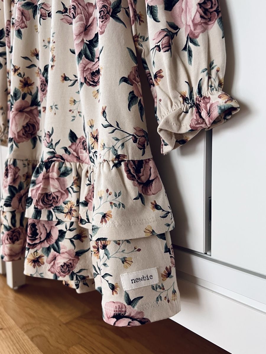 Kleider & Röcke: Newbie 104 Kleid, beige, Rosen – Neu (gemäss Beschreibung) aus Burgdorf von rulan 3