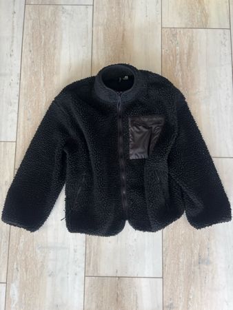 Fleece jacket black with chest pocket used condition