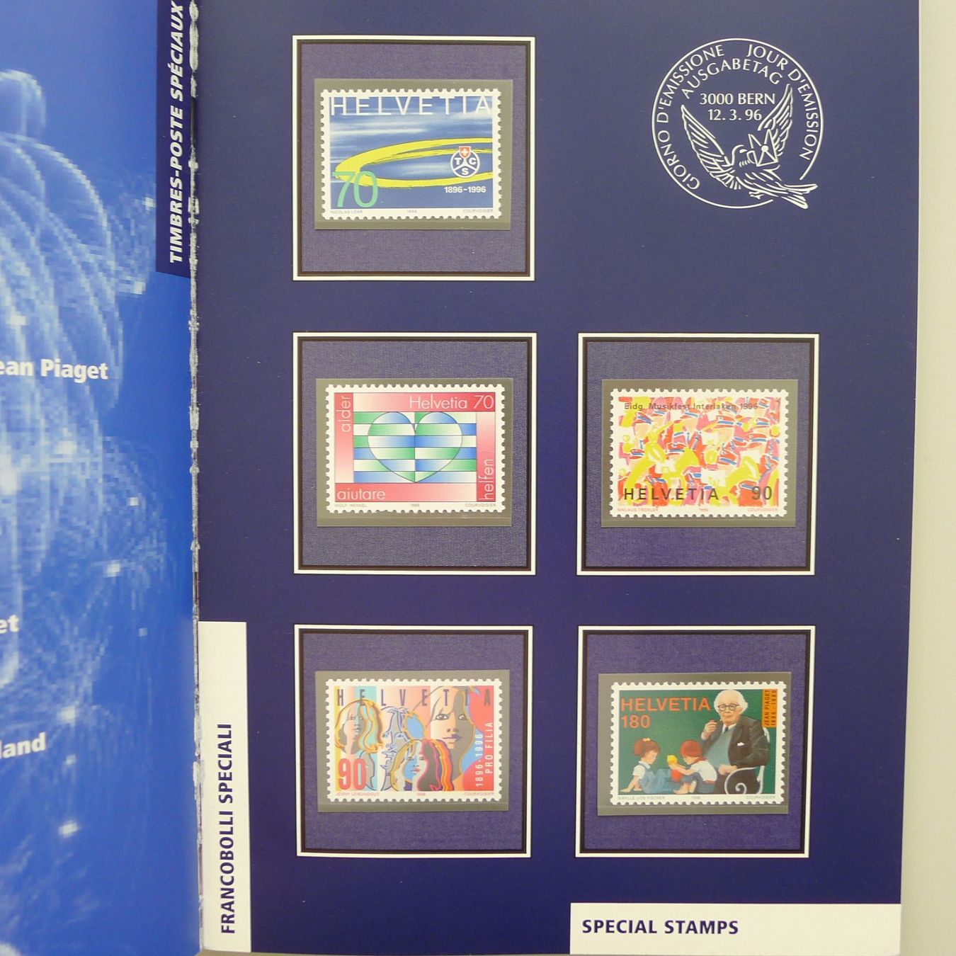 Tutti i francobolli: 1996: Jahresbuch komplett postfrisch **. – Usato da Sursee venduto da Luzernerraute 1