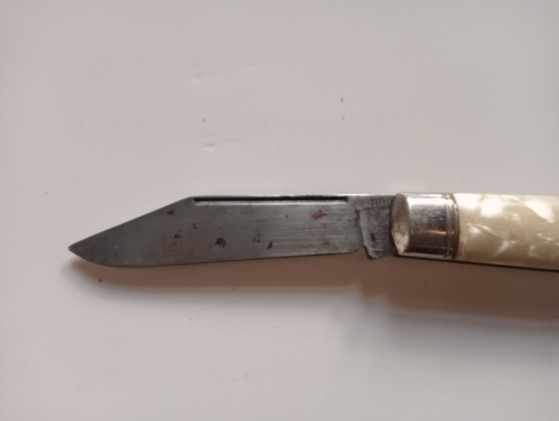 Taschenmesser: Vintage Sackmesser Richards Sheffield Perlmuttschale England – Gebraucht aus Oberdorf BL von Barocki888 1