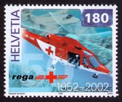 2002_1040__REGA-HELIKOPTER AGUSTA__frankaturgültig ! **