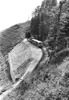 Monte Generoso TI Treno cremagliera presso la galleria Bahn