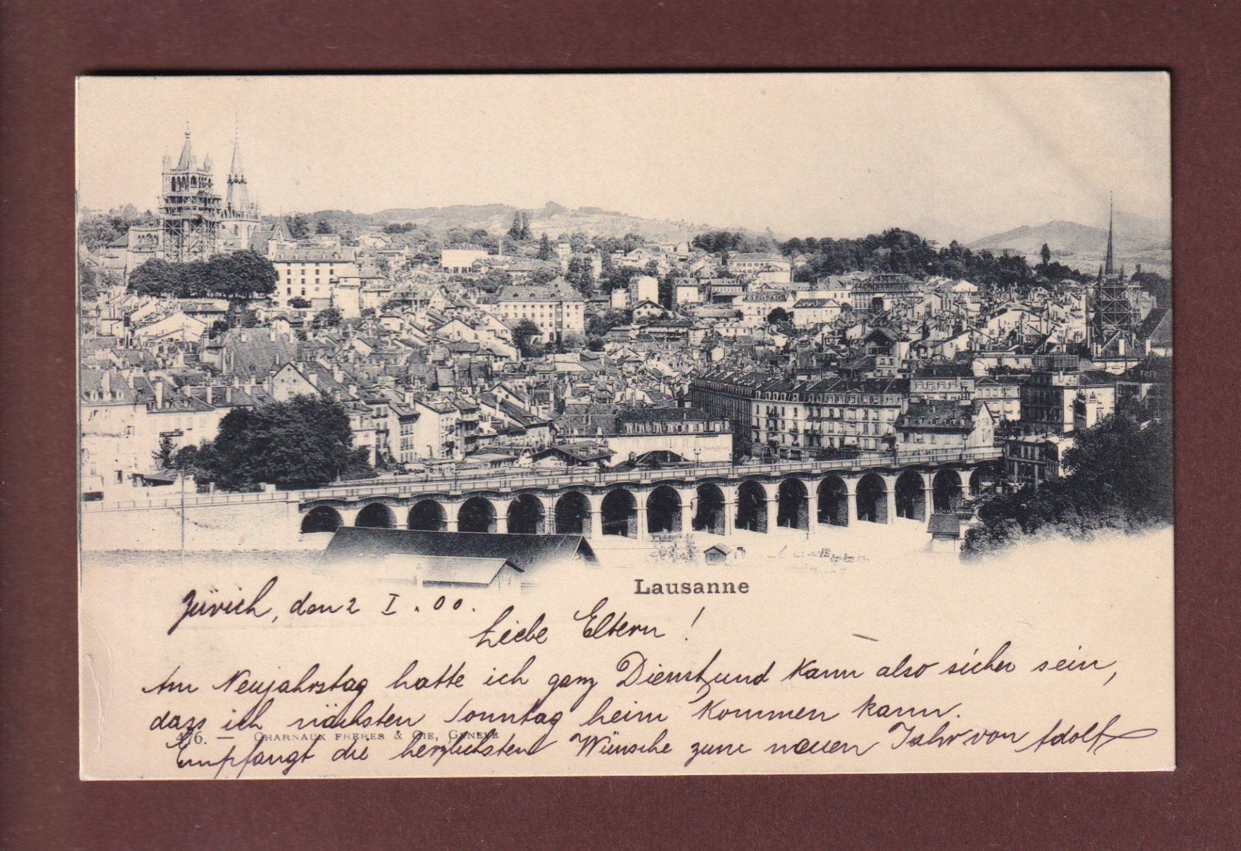 Cartes postales: LAUSANNE - Grand Pont - 1900 – D'occasion à Pully par nicecards