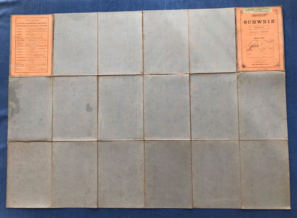 Generalkarte der Schweiz 1:250 000, Blatt lll,  1902 7