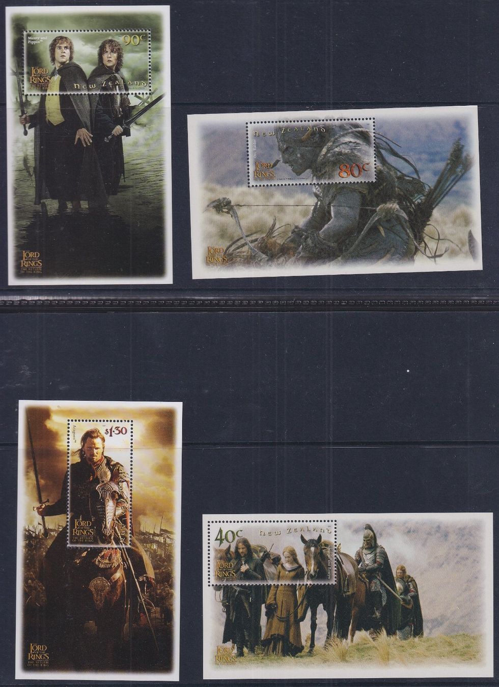 Alle Briefmarken: 2002, HERR DER RINGE Briefmarken aus Neuseeland postfrisch** – Gebraucht aus Sursee von Luzernerraute 1