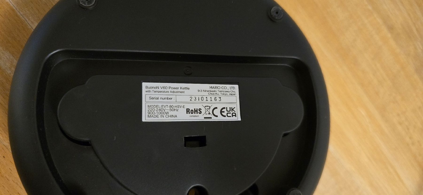 Hario Bollitori: Hario Electric Kettle BuonoN V60 Power Temperature Control – Usato da Buchs SG venduto da rei_7j5l 5