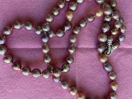 Baroque Natural Edison Lavender Pearls 90cm WG Necklace