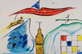Surreales Gemälde: Looking for