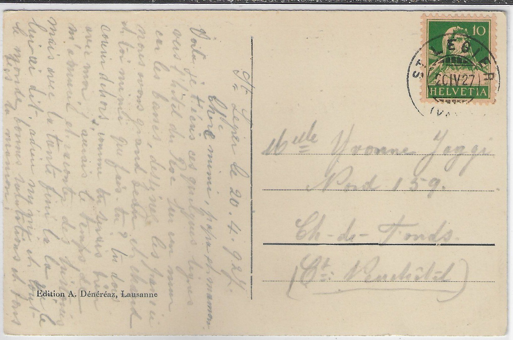 Cartoline postali: Saint-Legier - Vieilles maisons – Usato da Ettingen venduto da Kartenplanet 1
