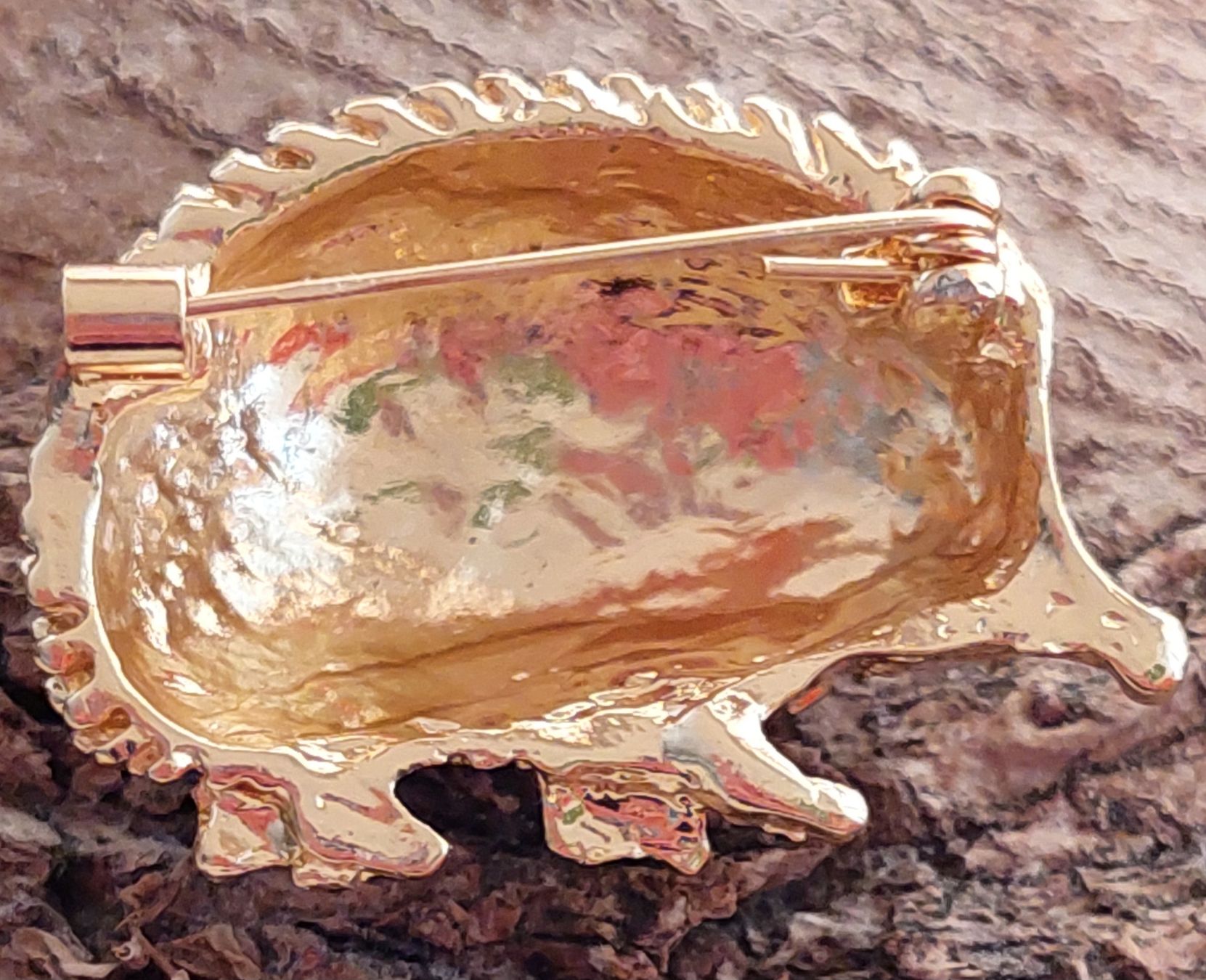 Spille & Fermagli: Vintage Brosche Igel gold farbig mit Strass – Nuovo (secondo la descrizione) da Oberwil BL venduto da Hunajakakku 7