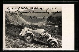Rennfahrer Paul von Guilleaume bei einem