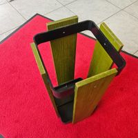 Vintage 1970 Umbrella-Stand Schirmständer im Kult grün