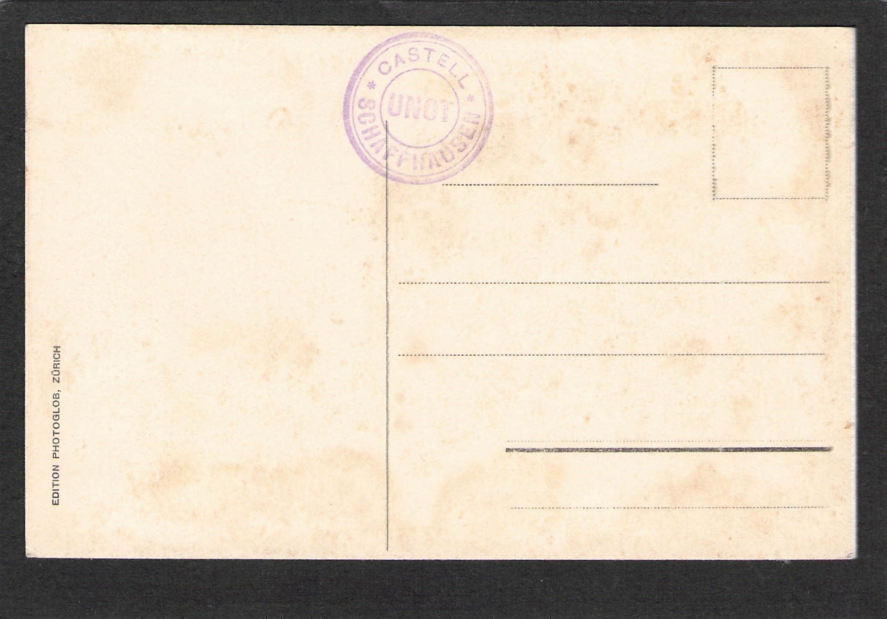 Cartoline postali: AK. SH , Schaffhausen , Unothurm – Usato da Reichenburg venduto da Pipo-67 1
