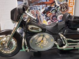 Harley-Davidson Motorrad Uhr mit Weckerfunktion. Rarität