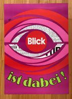 Original Plakat "Blick ist dabei!" Augsburger 1968