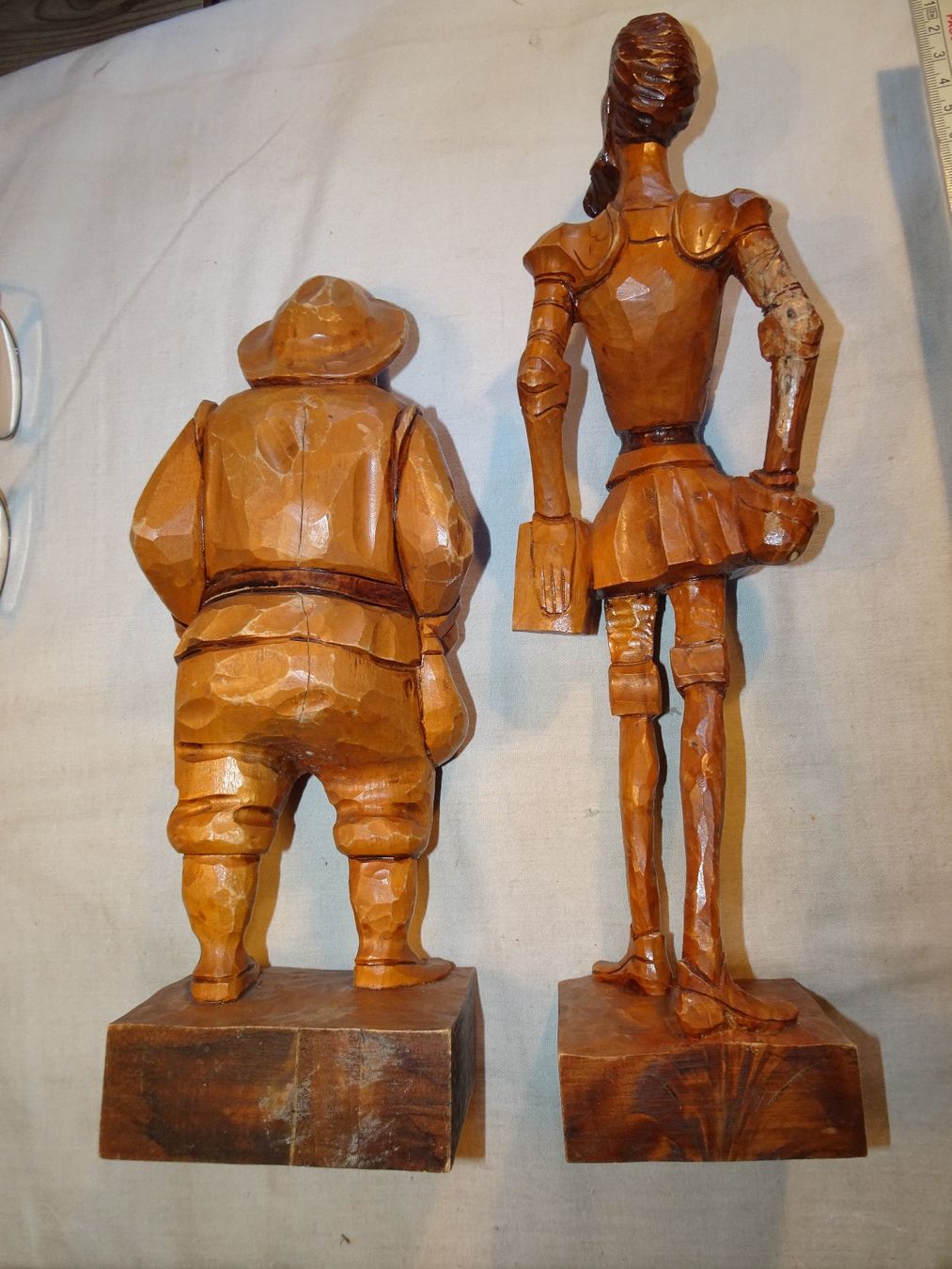 Sculture & Statue: 2 bekannte Figuren geschnitzt Holz – Usato da Bichwil venduto da Silbereule9 3