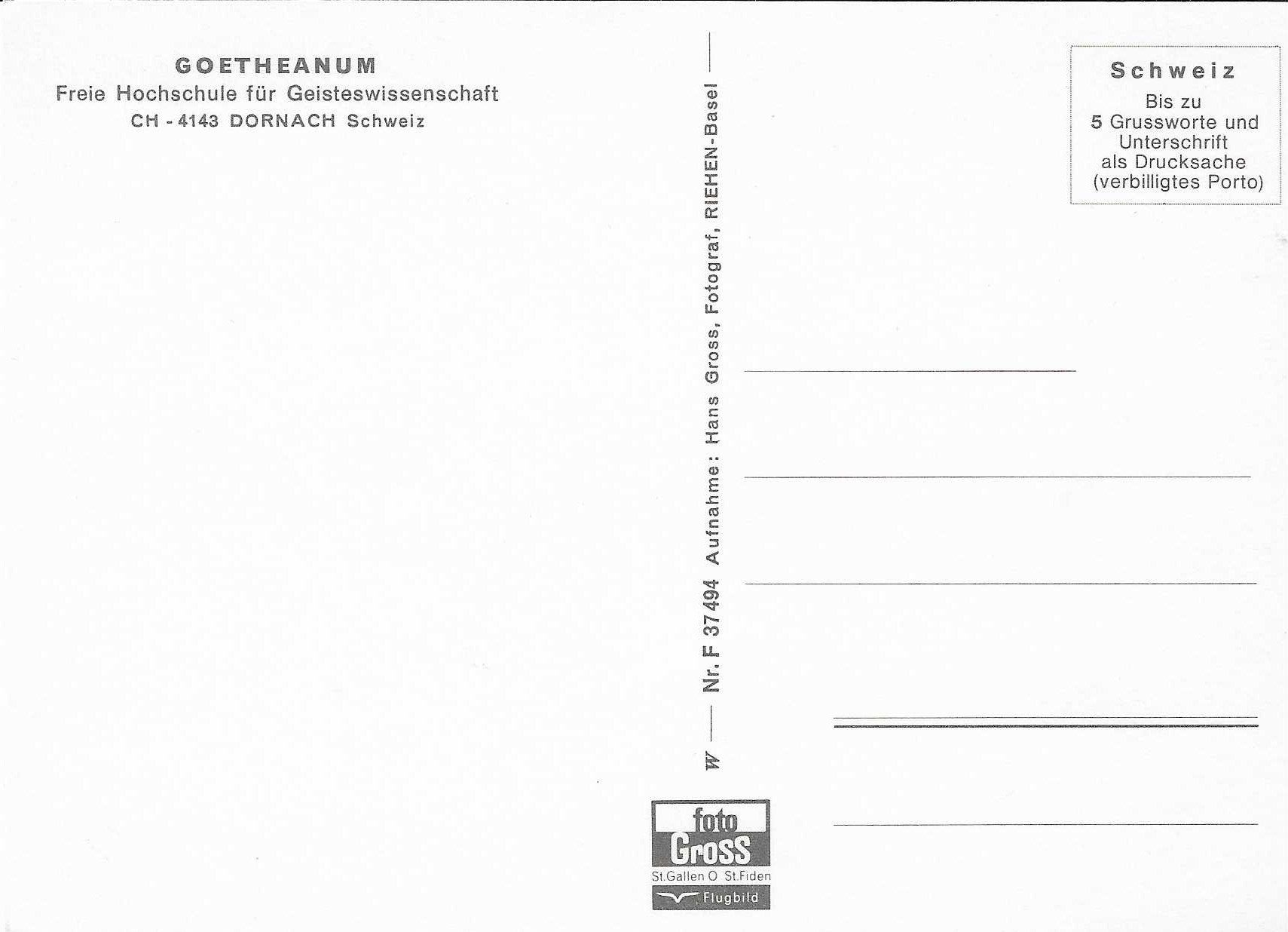 Cartoline postali: Goetheanum Dornach SO – Nuovo (secondo la descrizione) da Rothrist venduto da Stranglehold 1