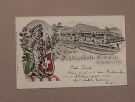 Karte St.Gallen Eidg. Schützenfest 1904