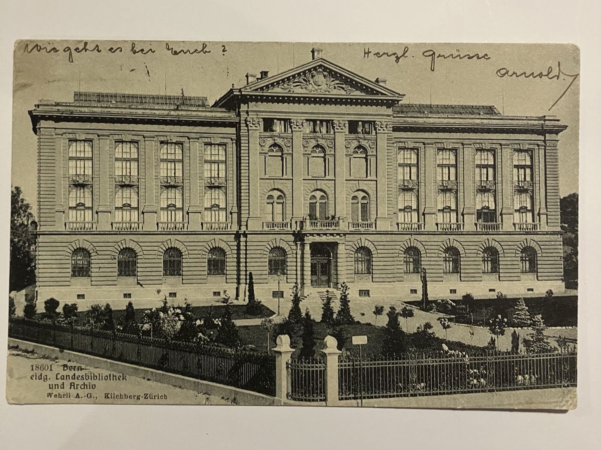 Ansichtskarten: Ansichtskarte Bern, Landesbibliothek – Gebraucht aus Bauma von Baumer71