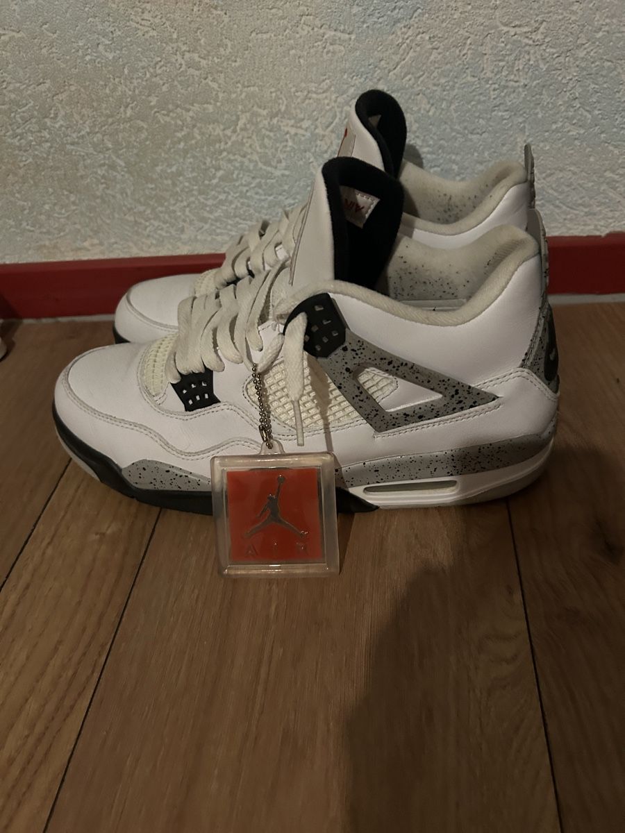 Jordan Herrenschuhe: Jordan 4 Retro weiss zementgrau 2016 – Gebraucht aus Luterbach von lev_gbq9