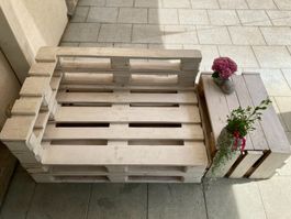 Palletten Lounge / Sitzbank