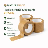 Papierklebeband 50m x 50mm braun 130µ Gesamtstärke