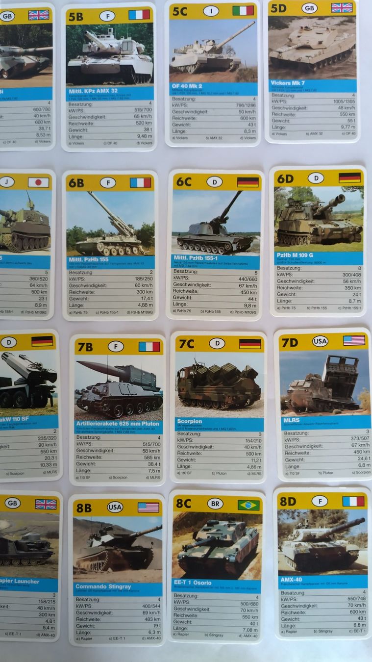 Giochi: Panzer Quartett / FX Schmid ©1988 ab Fr. 4.- – Usato da Bellach venduto da JingleJerry 4