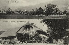 Gruss aus BELP Gasthof z. Schütz A. Fischer-Bürki, gel. 1912