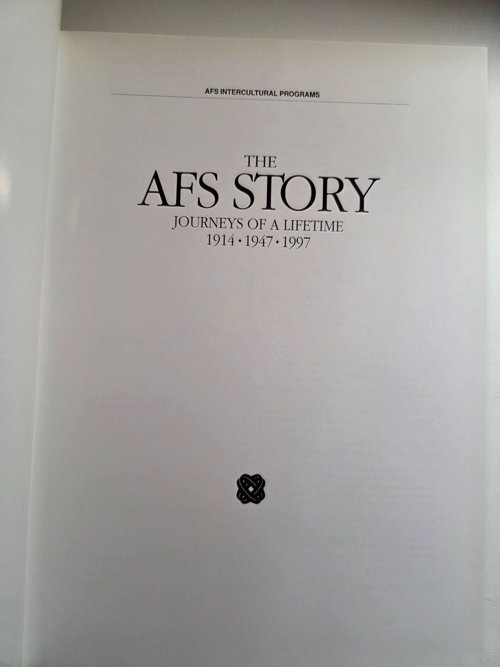 Libri: The AFS Story - Intercultural Programs - 1997 – Usato da Walterswil BE venduto da Lonitti 3