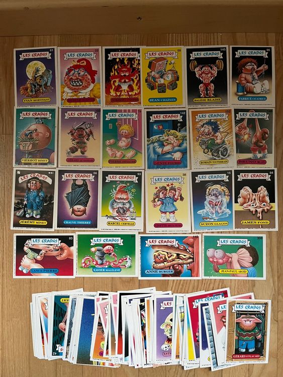 Les Crados - Cartes à Collectionner Avimages 1988 - Lot de 55