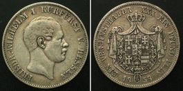 HESSEN-KASSEL Taler 1858 C.P., FRIEDRICH WILHELM I. ss-vz