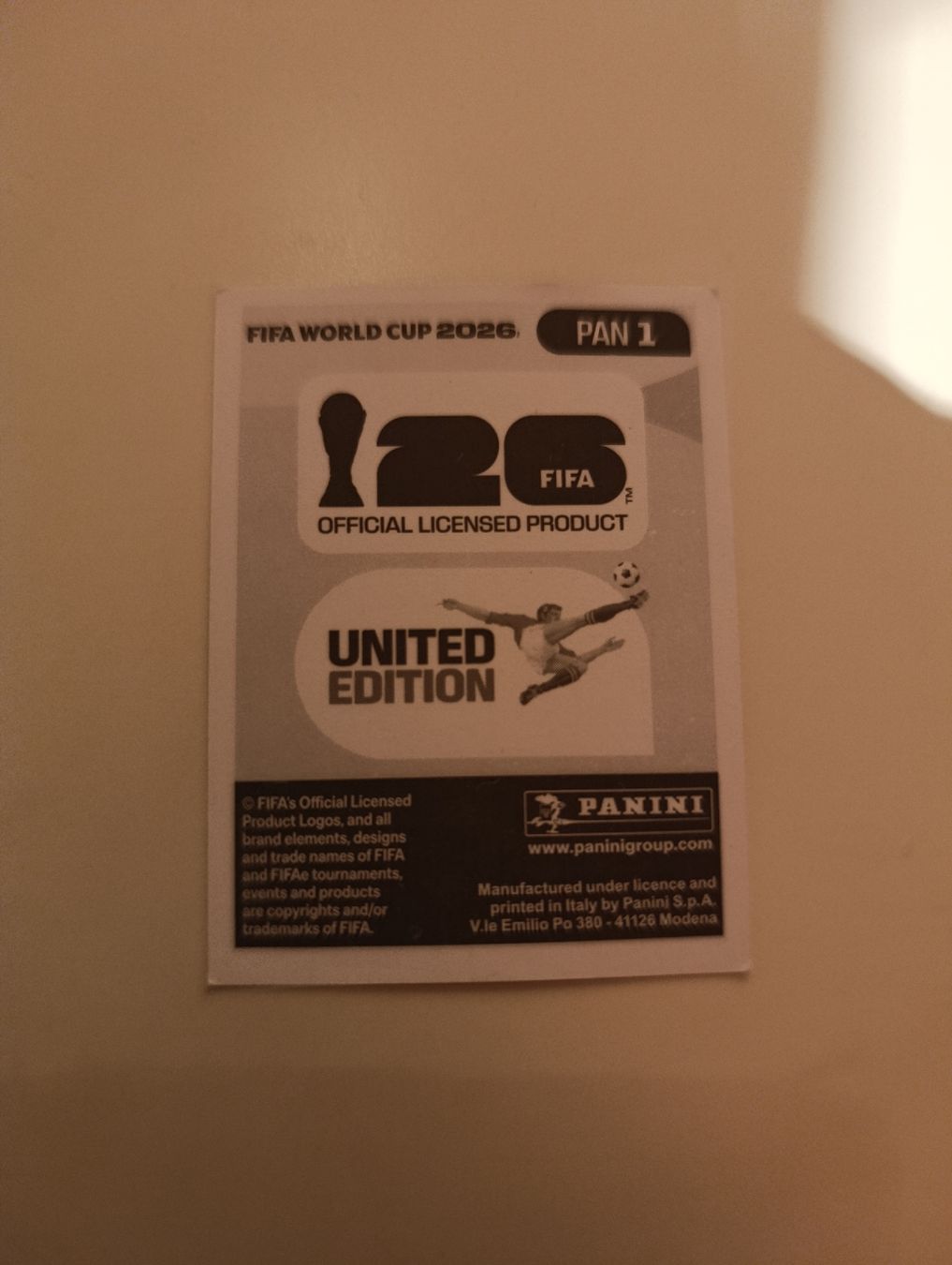 Panini Carte collezionabili: Panini World Cup 2026 PAN 1 – Nuovo (secondo la descrizione) da Lavey-Village venduto da pas_7xd2 1