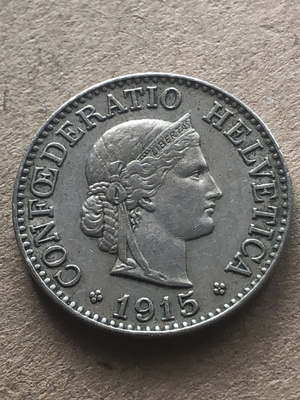 Tutti le monete: 10 Rp. 1915 – Usato da Schötz venduto da Odpa