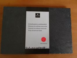 Edle Servierplatte Schieferplatte Käseplatte 30x20 cm NEU!!!