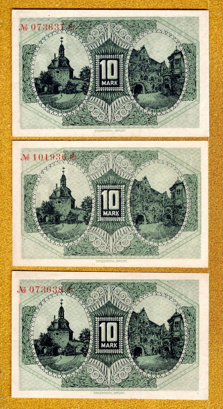 Billets de banque: Germany noten 3 stück UNC – Neuf (Voir description) à Leibstadt par baroc333 1