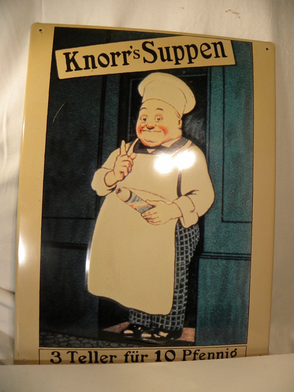 Knorr Insegne: Werbeschild Knorr's Suppen – Usato da Reinach venduto da Cargill 2