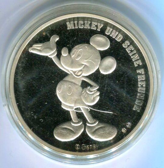 Tutti le monete: Farbmedaille "Walt Disney. Oma Duck". – Nuovo e nell'imballaggio originale da Basel venduto da Butsch5 1