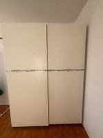 Kleiderschrank IKEA PAX weiss mit Schiebetüren gebraucht