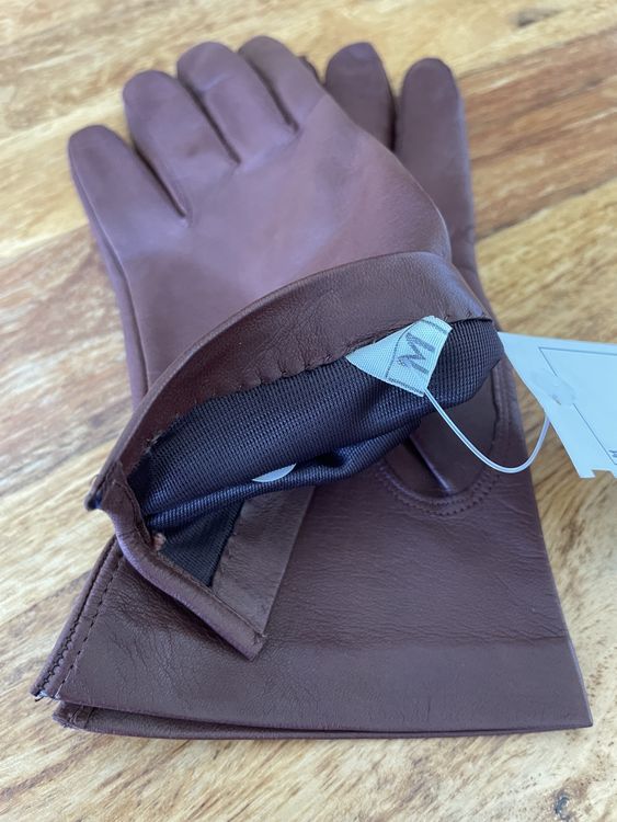 Gants & mitaines : Lederhandschuhe braun/weinrot (mit Etikette) – Neuf avec emballage d'origine à Grenchen par M_ina 3