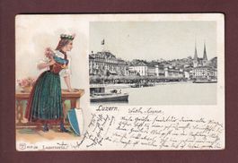 LUZERN - Luzernerin - 1903 Präge