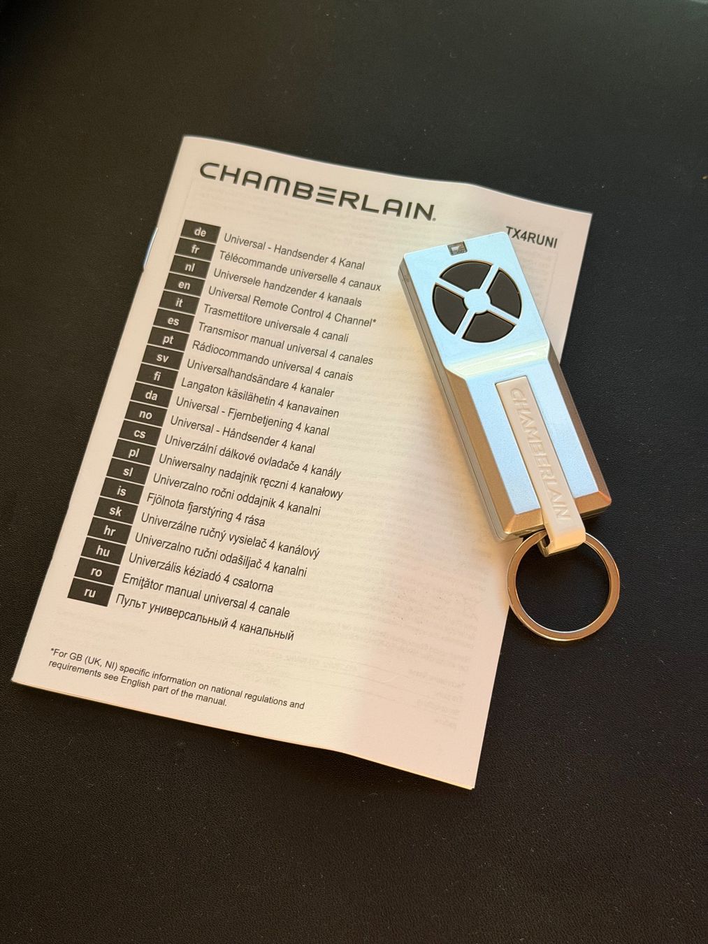 Fernbedienungen: Chamberlain Universal Handsender 4 Kanal – Neu (gemäss Beschreibung) aus Oberlunkhofen von ben_b2r5