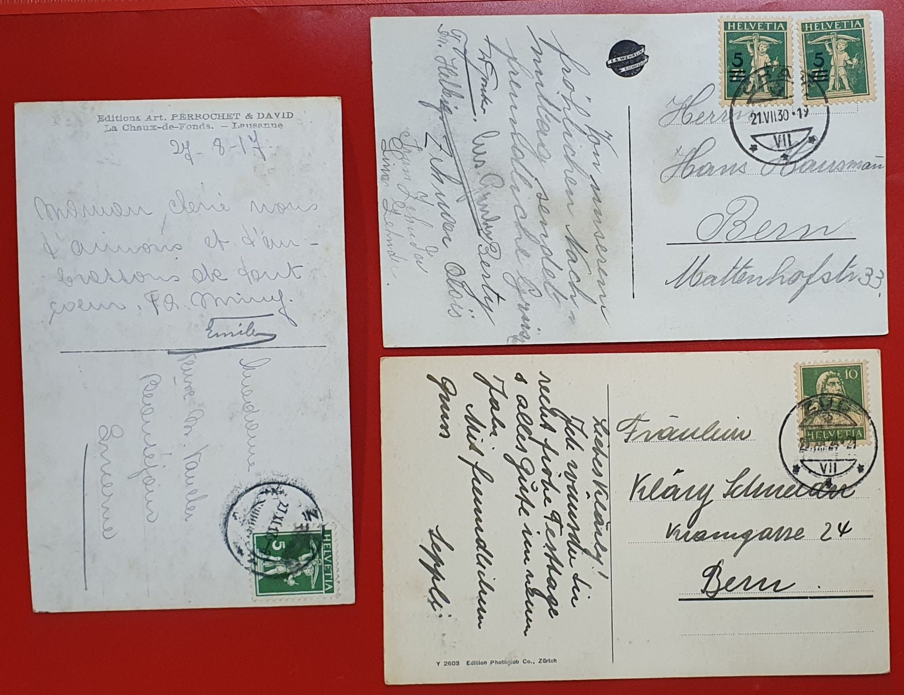 Cartoline postali: 3 Ansichtskarten von Zug – Usato da Kreuzlingen venduto da Rschweiz1 1