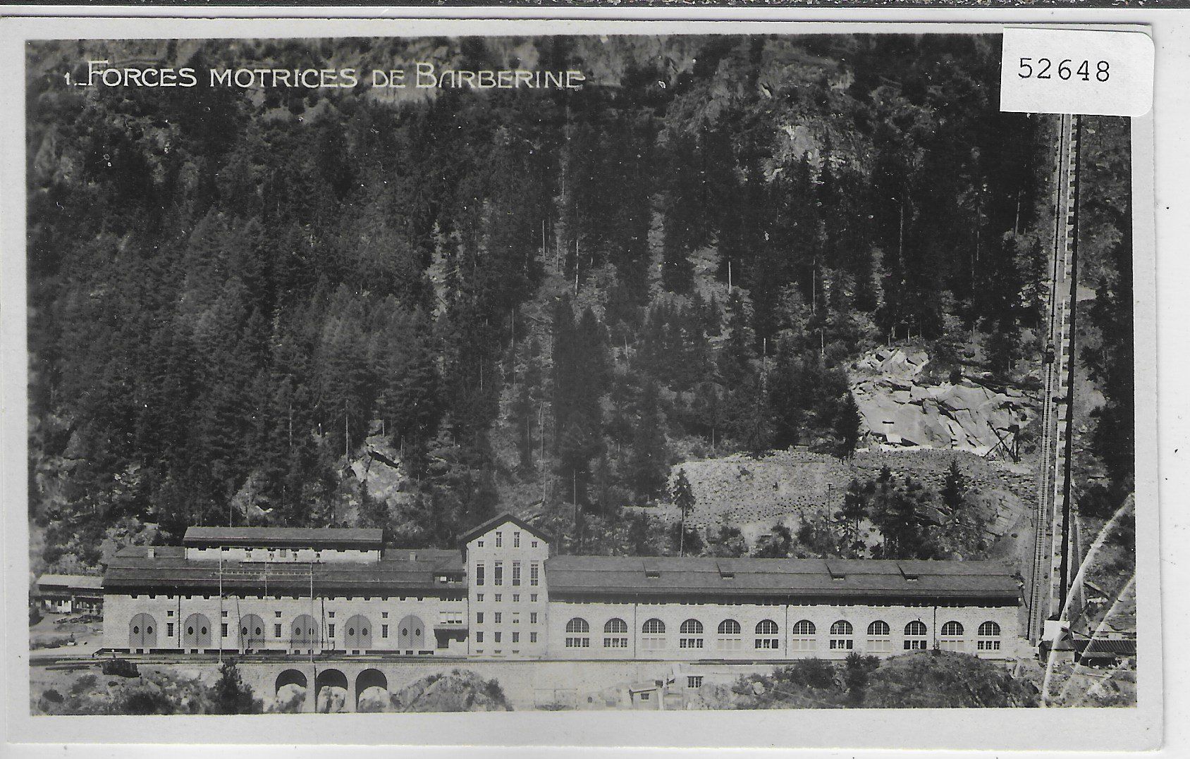 Cartoline postali: Forces Motorices de Barberine – Usato da Ettingen venduto da Kartenplanet