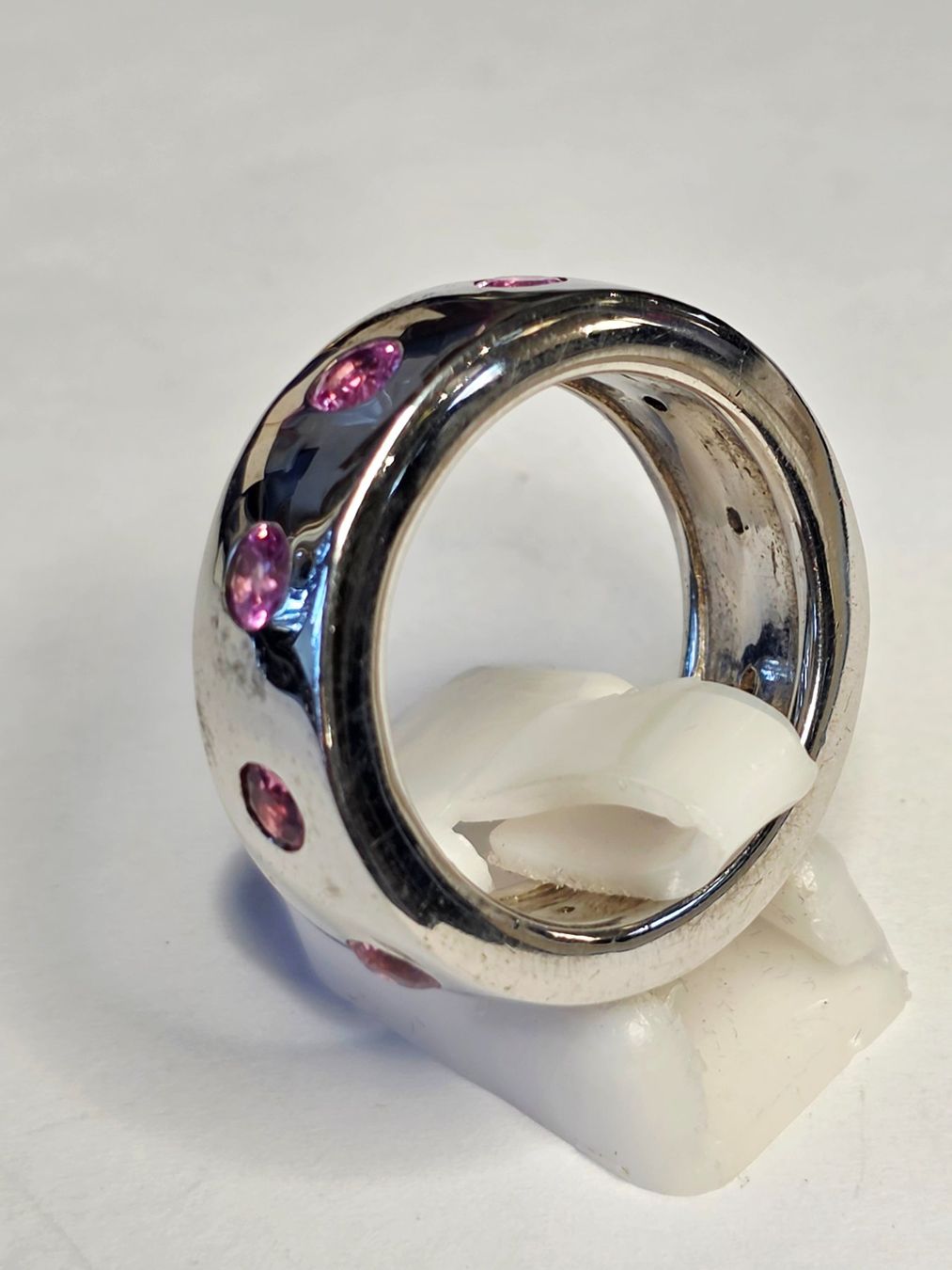 Bagues: Silber Fingerring mit rosa Edelsteinen – Neuf (Voir description) à Zürich par benedikt12 7