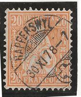 RAPPERSWYL (Rapperswil) 30.11.78 Zu#32a Mi#24b Vollst. [12A2