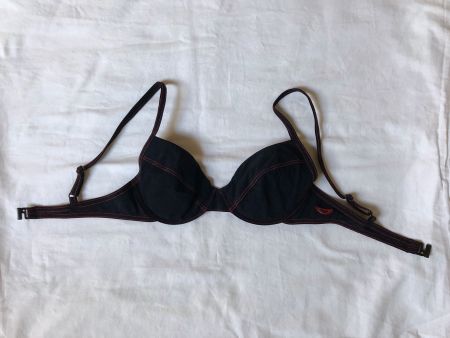Sloggi Bikini-Oberteil, schwarz/rot, Gr. 36