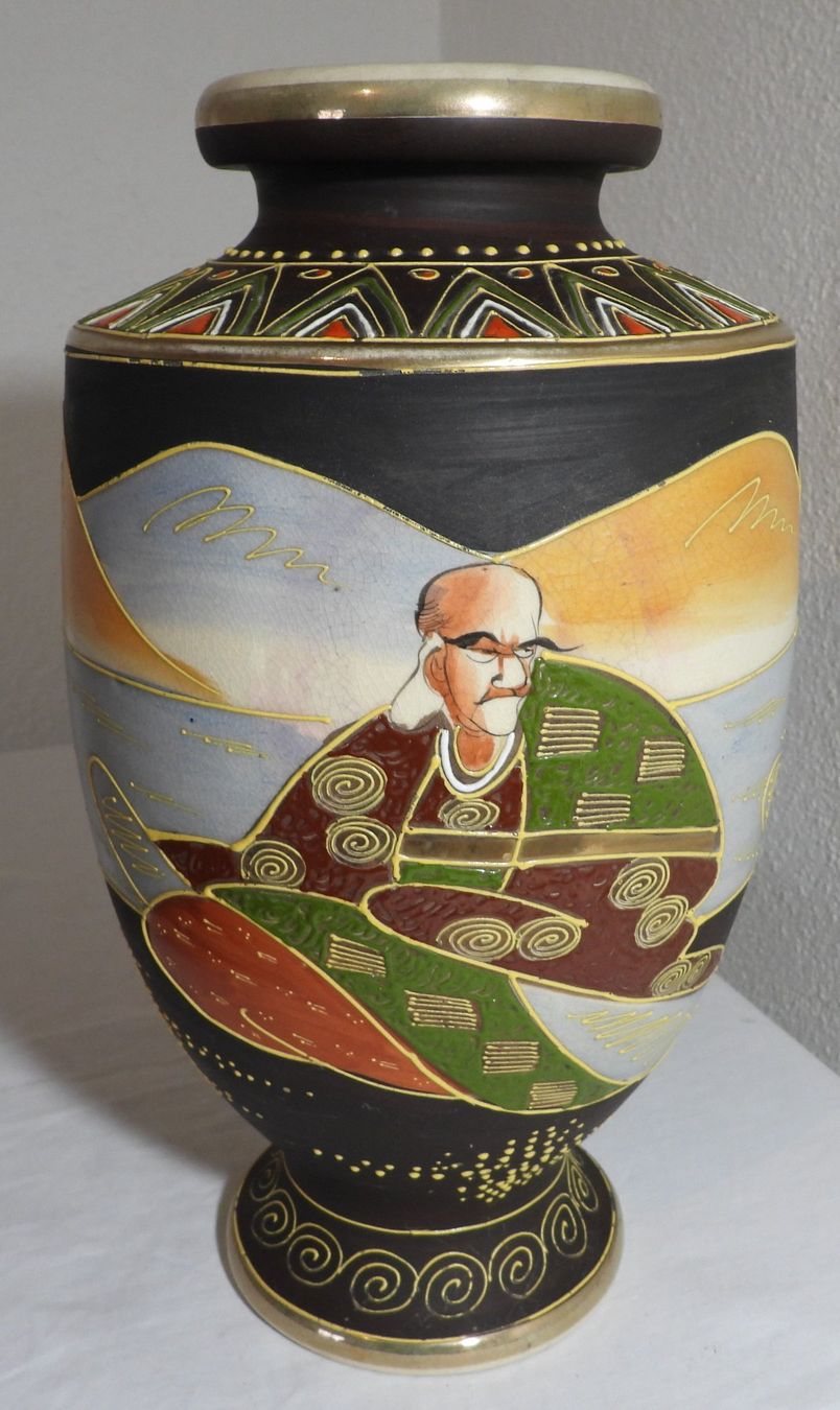 Vasen & Gefässe: Antike Satsuma Vase, handbemalt, Japan, ca. 1900 – Gebraucht aus Dübendorf von mar_85sd 1
